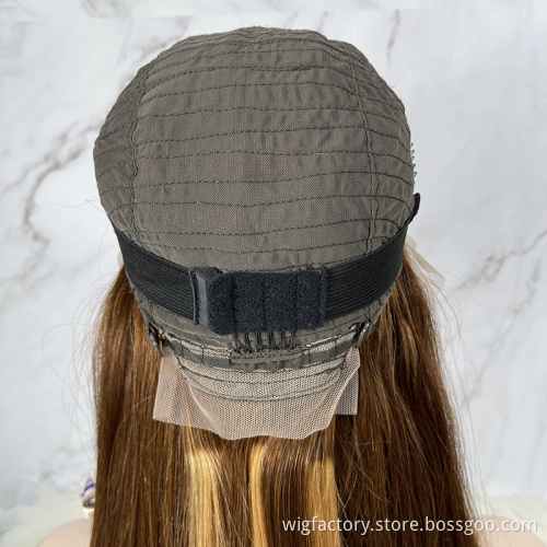 Highlight Wig Human Hair13x4 Lace ,Pre Plucked Straight Wigs Human Hair Lace Front Top,Brazilian Front Omber Human Hair Wi